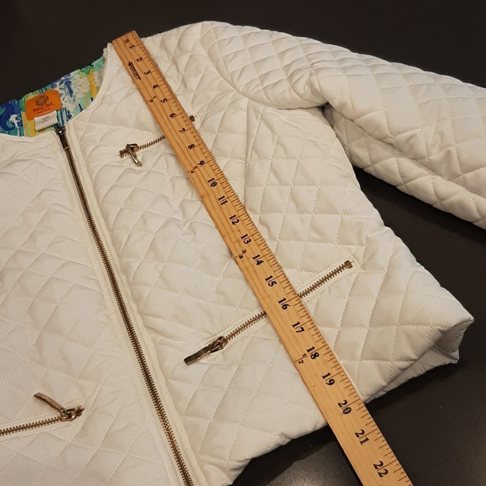 Ruby Rd White Quilted Women's Jacket - Picture 8 of 10